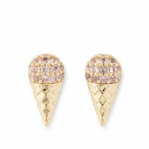 Sophie Harper  Adorable Ice Cream Cone  Earrings NEW
